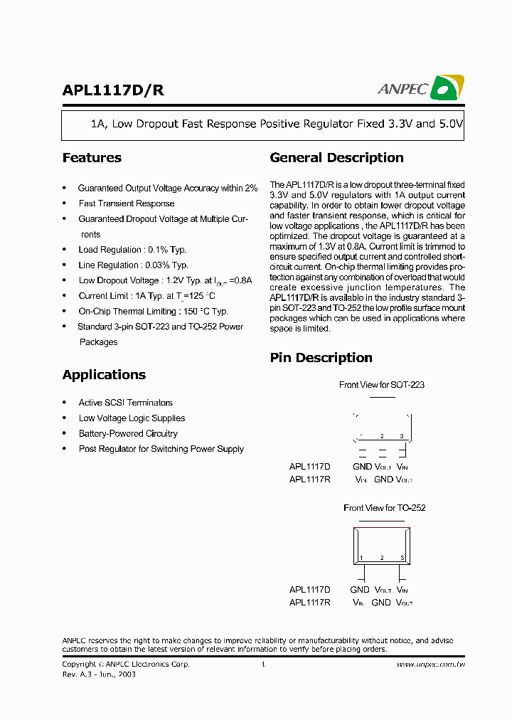 APL1117D-50VC-TRL_2447862.PDF Datasheet