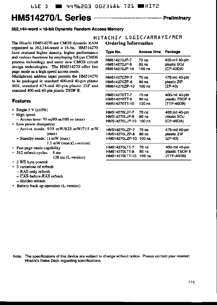 HM514270ZP-7_2450321.PDF Datasheet