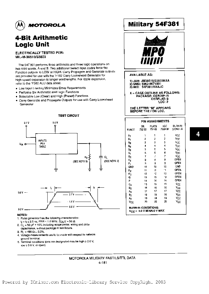 54F381B2AJC_2458311.PDF Datasheet