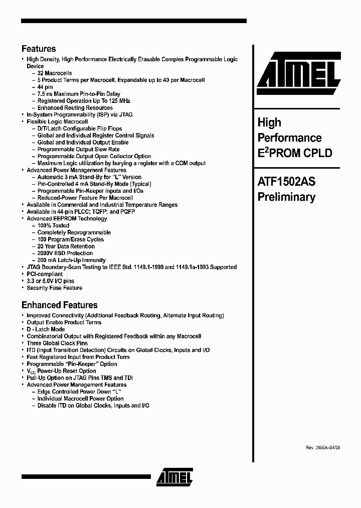 ATF1502ASL-25AC44_2462752.PDF Datasheet
