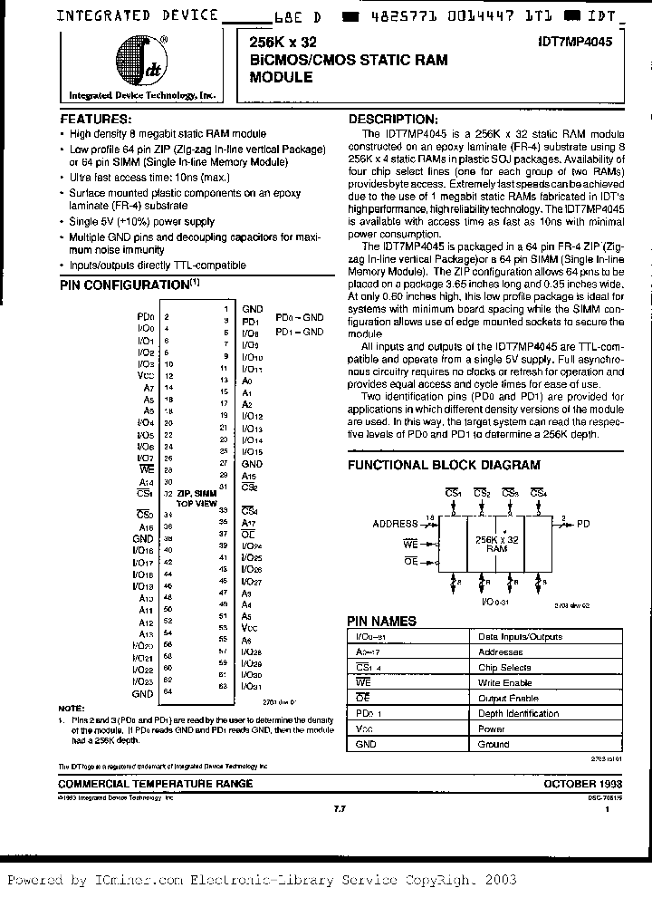 IDT7MP4045S10M_2463733.PDF Datasheet