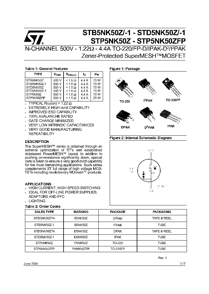 STB5NK50Z_2466277.PDF Datasheet