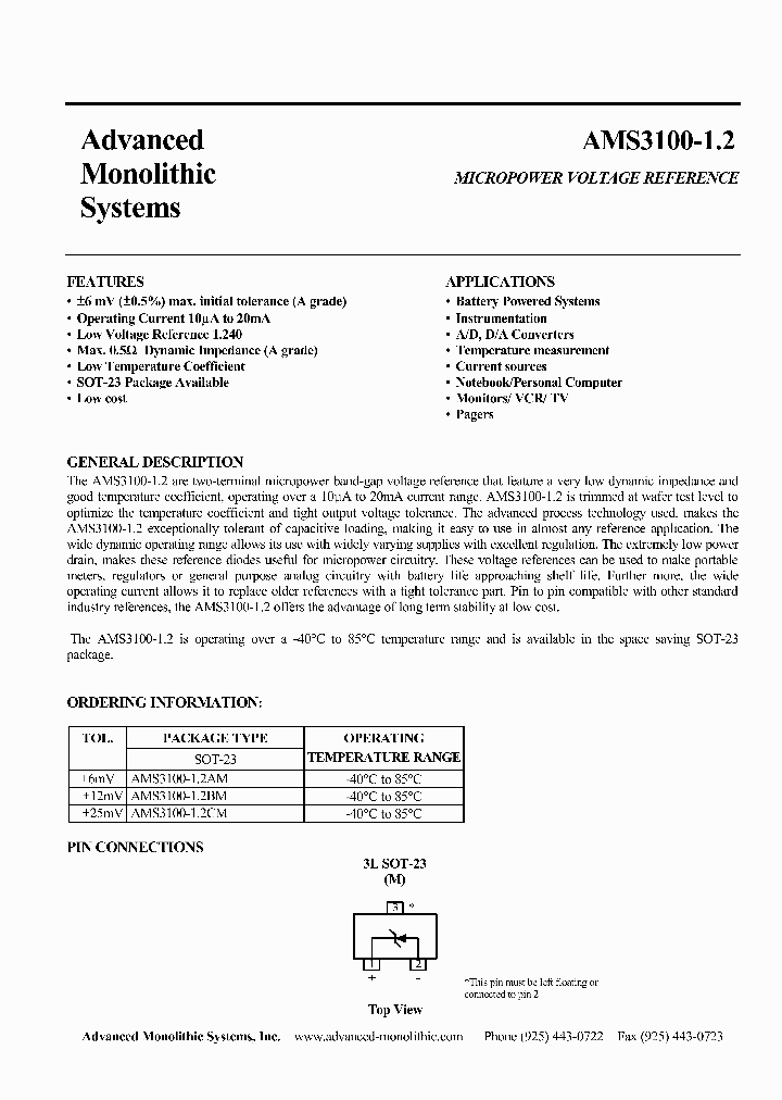 AMS3100-12AM_2467341.PDF Datasheet