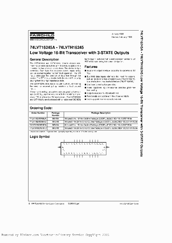 74LVT16245AMEA_2467567.PDF Datasheet