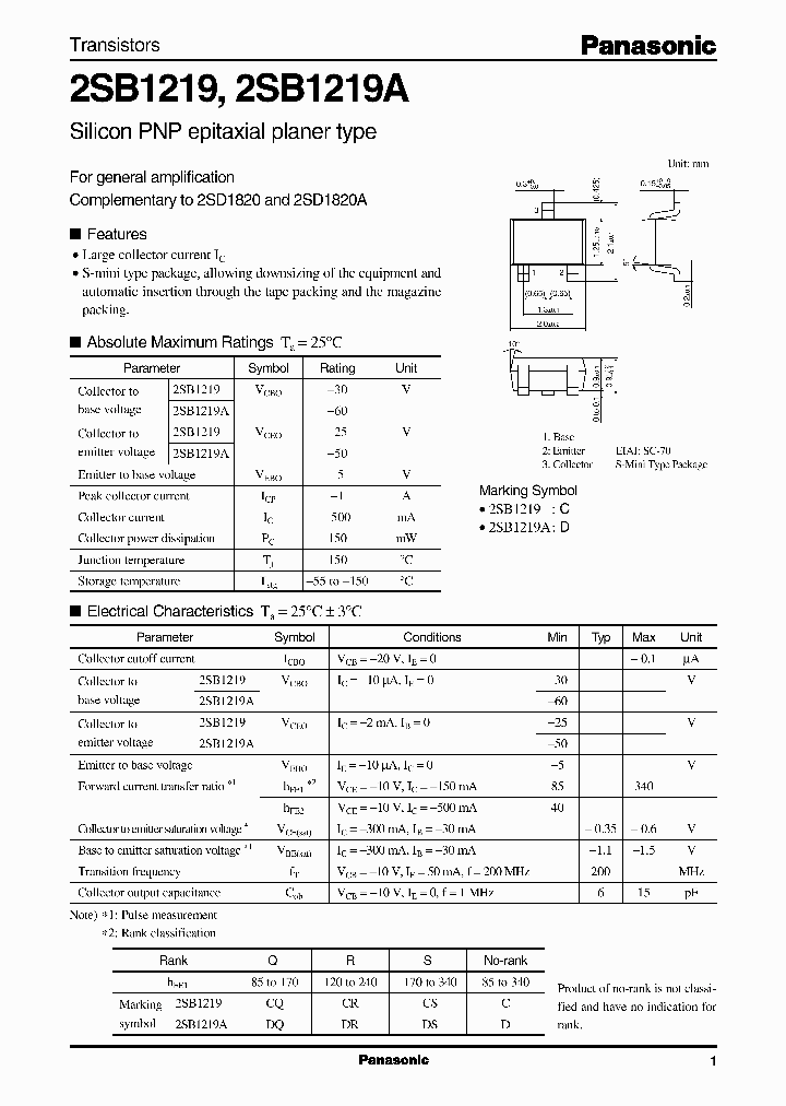 2SB12192SB1219A_2467761.PDF Datasheet