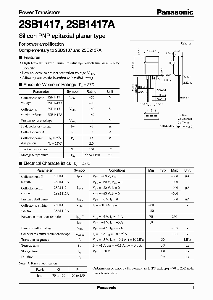 2SB14172SB1417A_2467762.PDF Datasheet