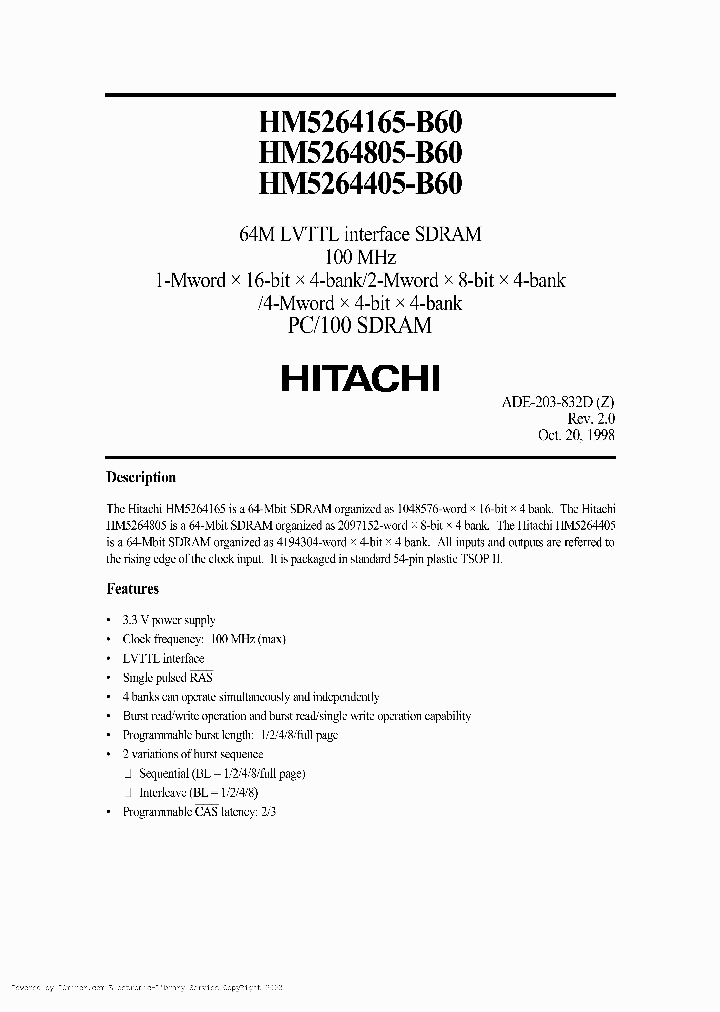 HM5264165LTT-B60_2467913.PDF Datasheet