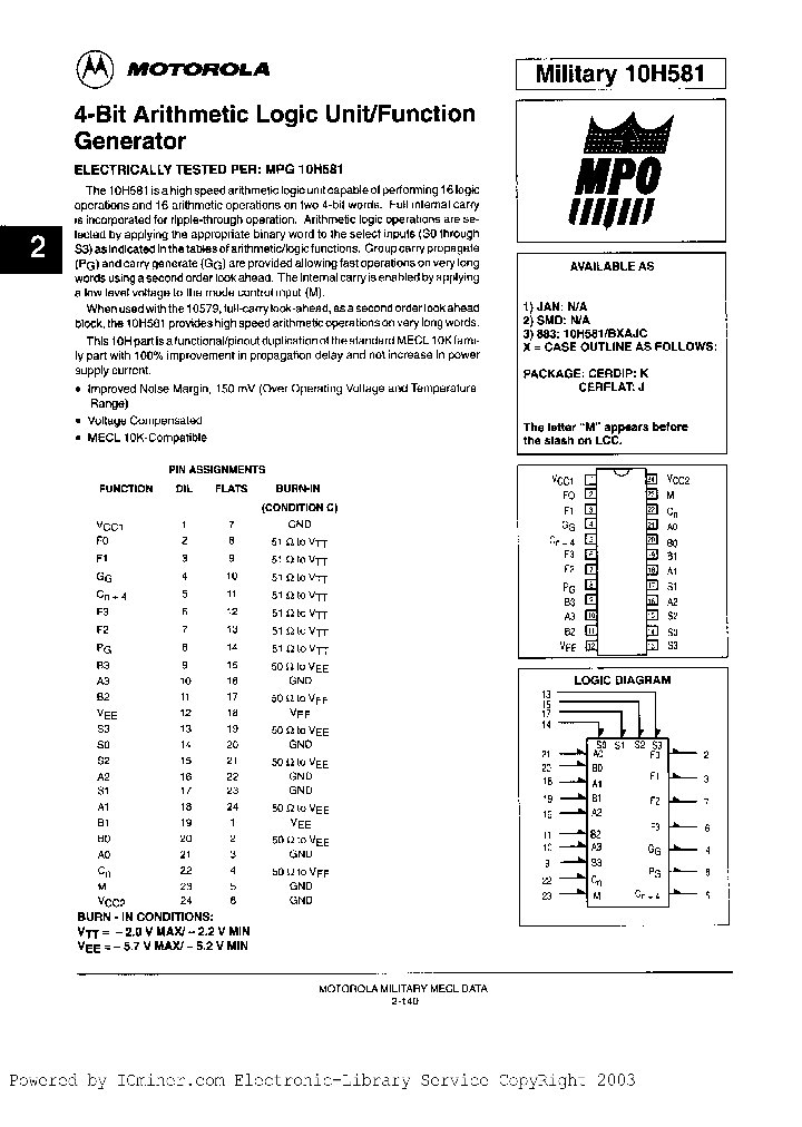 10H581BJAJC_2468665.PDF Datasheet