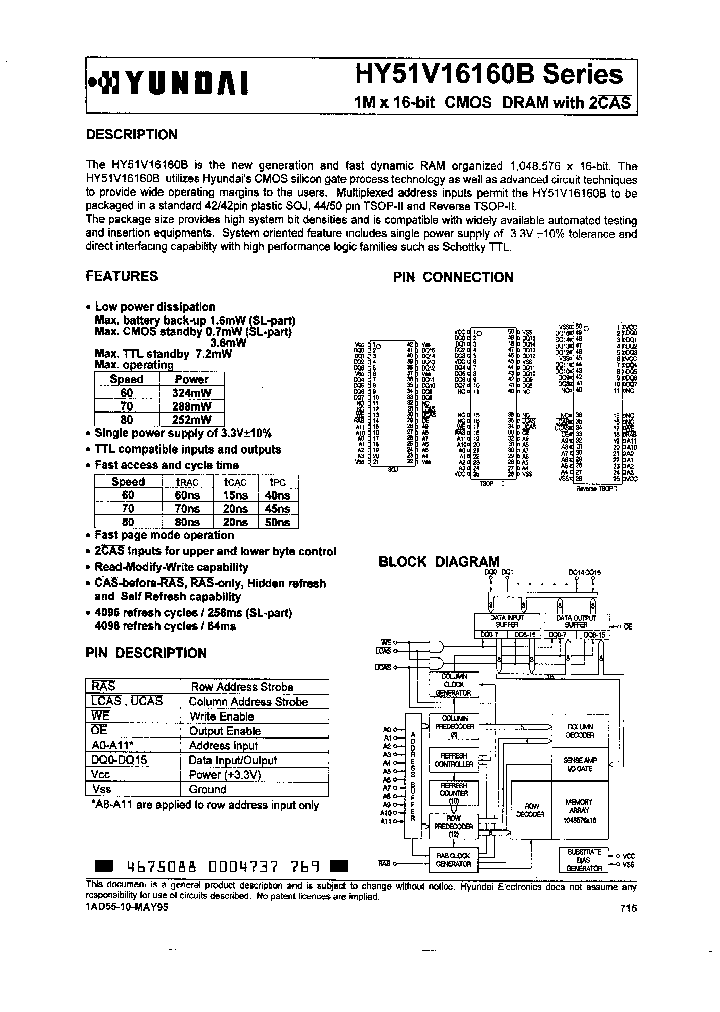 HY51V16160BSLRC-60_2469114.PDF Datasheet