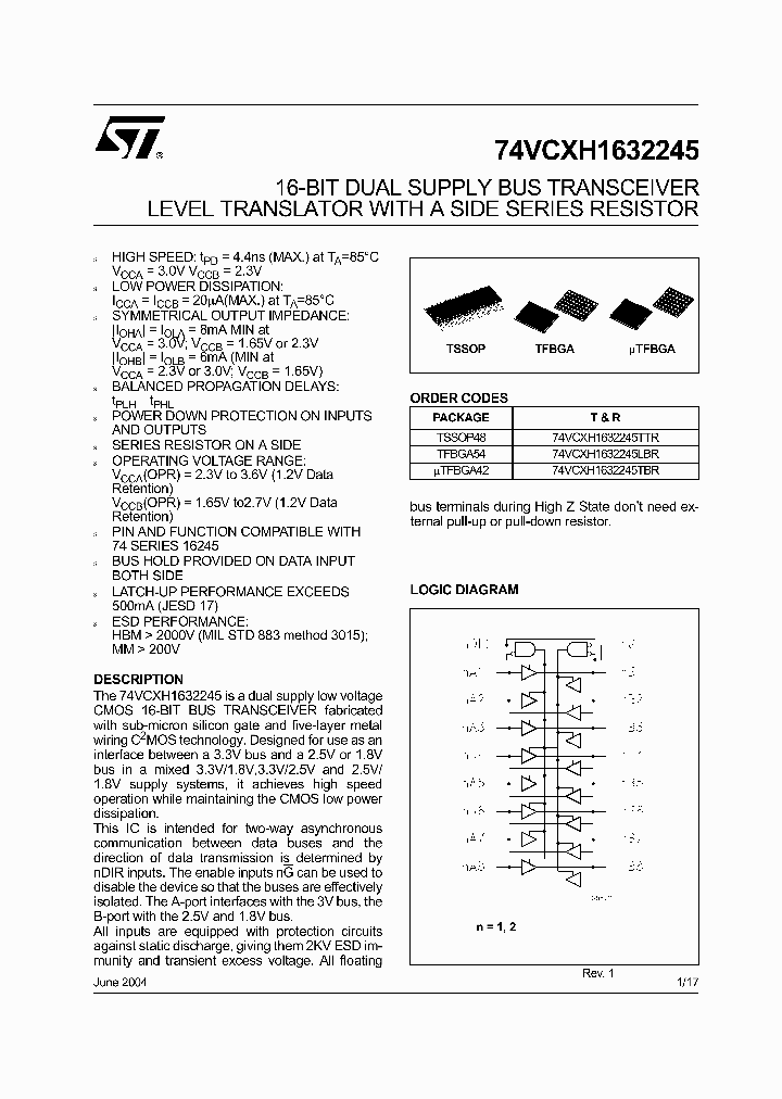 74VCXH1632245LBR_2470032.PDF Datasheet