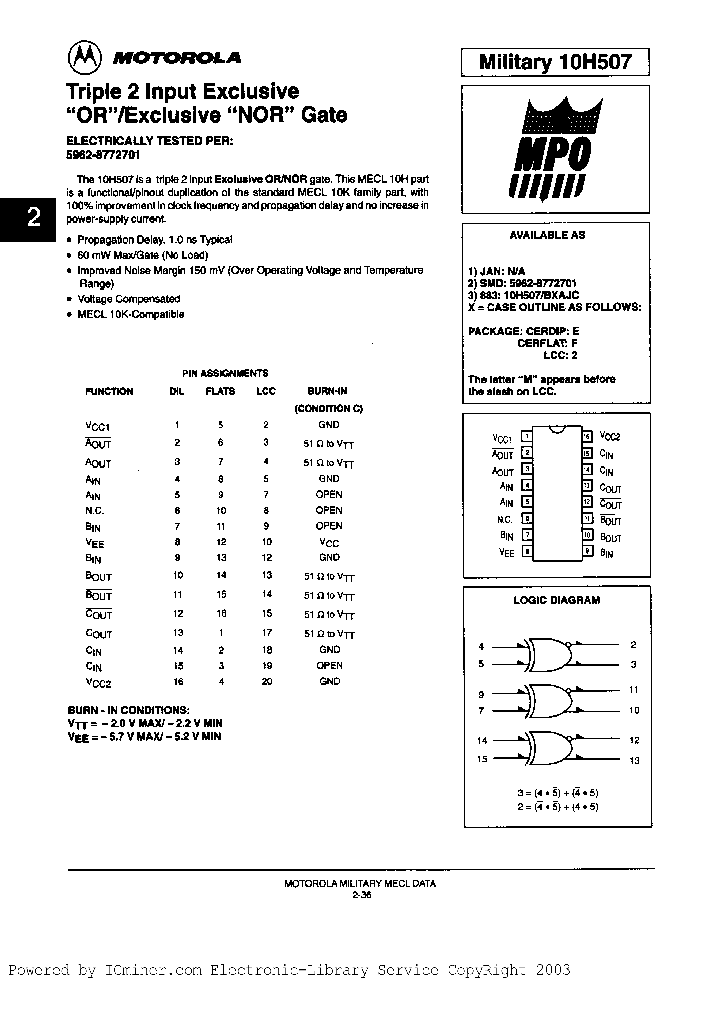 10H507BFAJC_2475578.PDF Datasheet