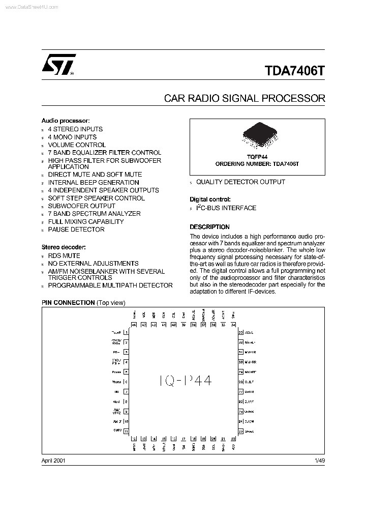 TDA7406T_2477499.PDF Datasheet