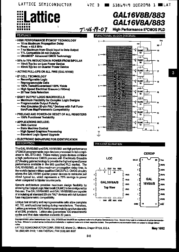 GAL16V8A-20QR883_2477729.PDF Datasheet