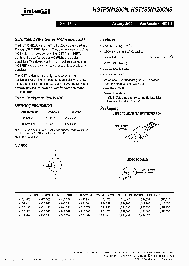HGT1S5N120CNS9A_2478679.PDF Datasheet