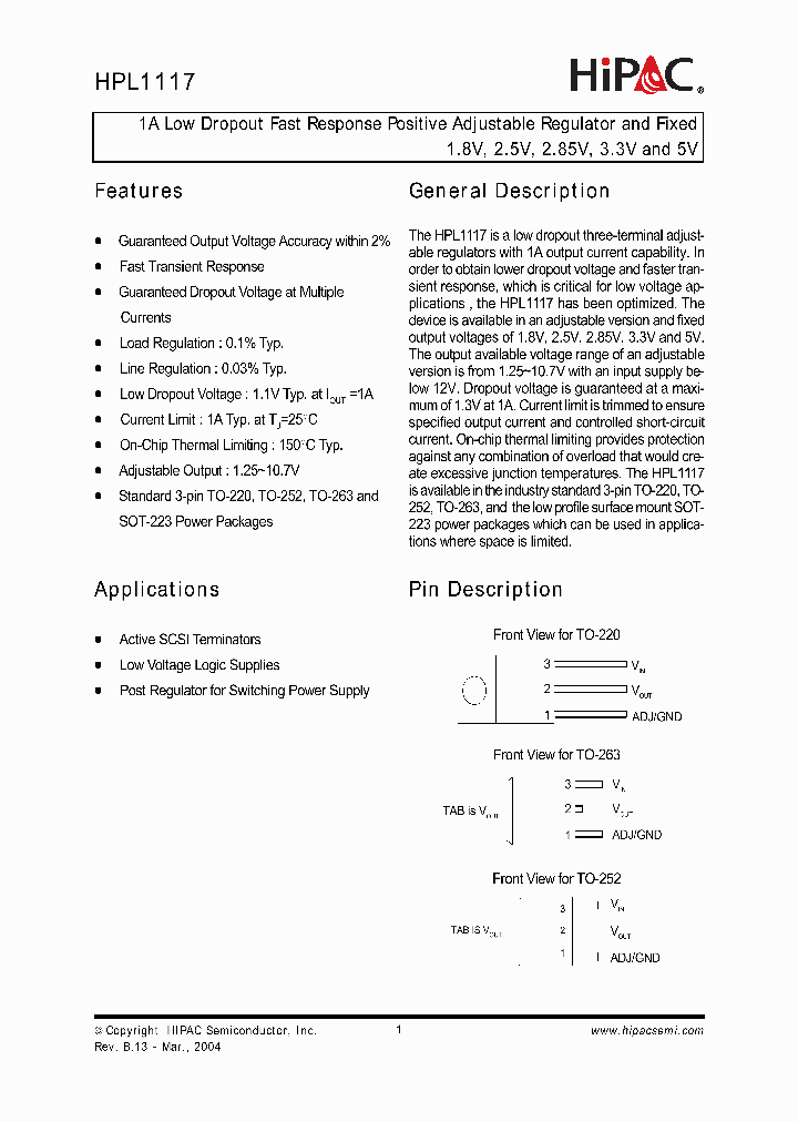 HPL1117G_2479082.PDF Datasheet