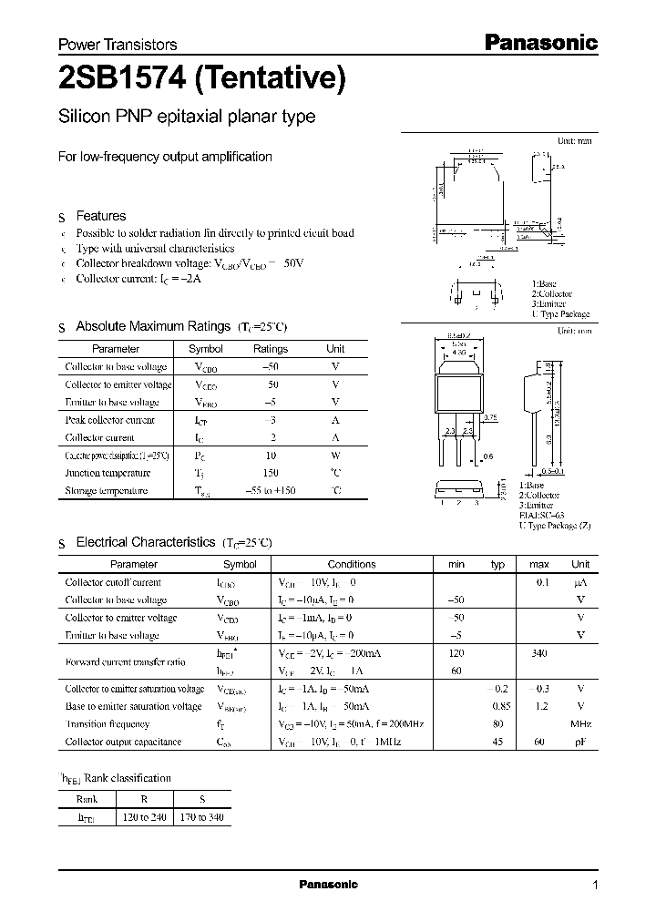 2SB1574TENTATIVE_2479558.PDF Datasheet
