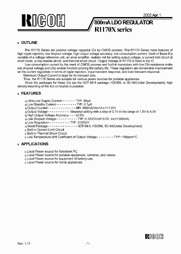 R1170HXXXX_2435773.PDF Datasheet