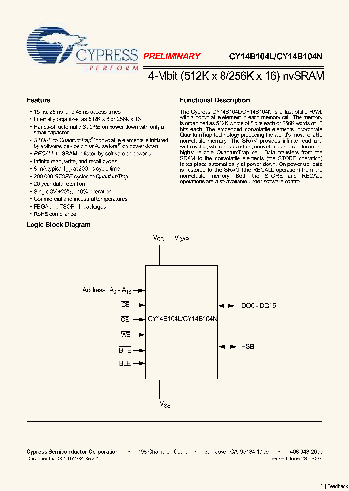 CY14B104L-BV45XIT_2481288.PDF Datasheet