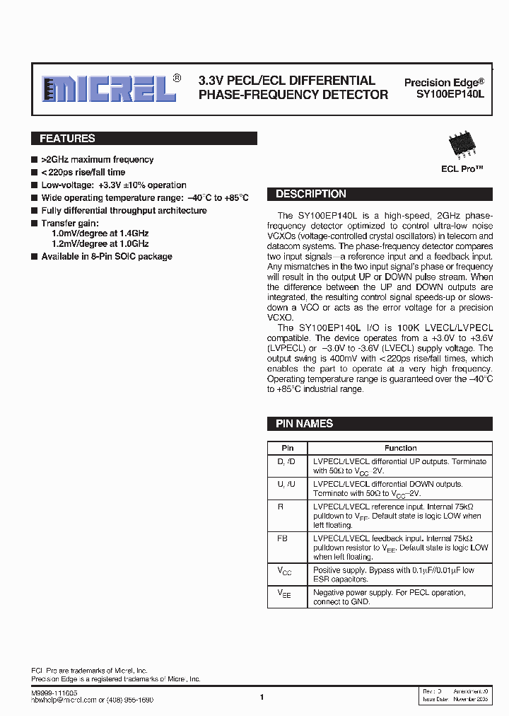SY100EP140LZITR_2481442.PDF Datasheet