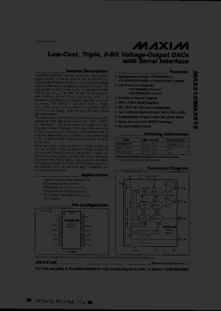 MAX512MAX513_2481597.PDF Datasheet