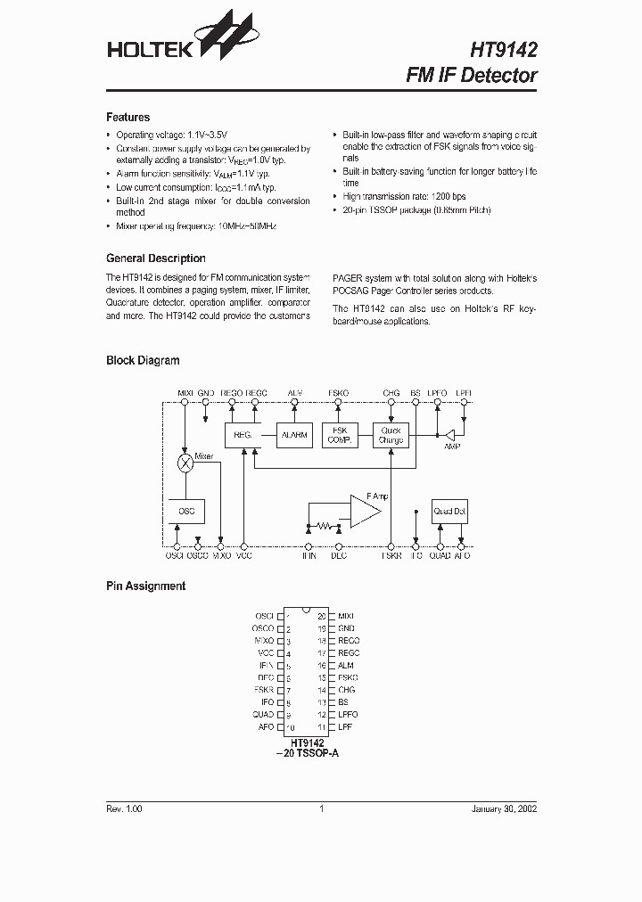 HT9142-20TSSOP-A_2481687.PDF Datasheet