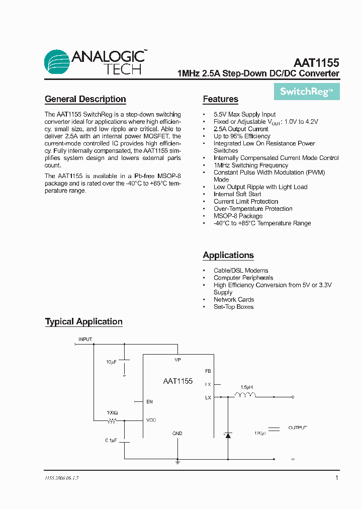 AAT1155IKS-10-T1_2482965.PDF Datasheet