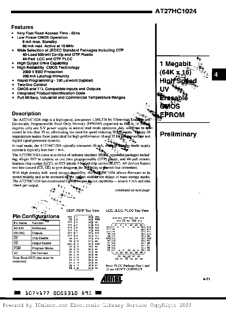 AT27HC1024-70DM883_2487337.PDF Datasheet