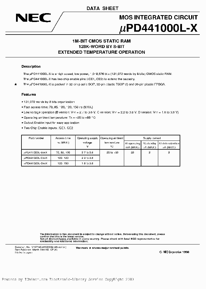 UPD441000LF1-BA1-C10X_2487674.PDF Datasheet