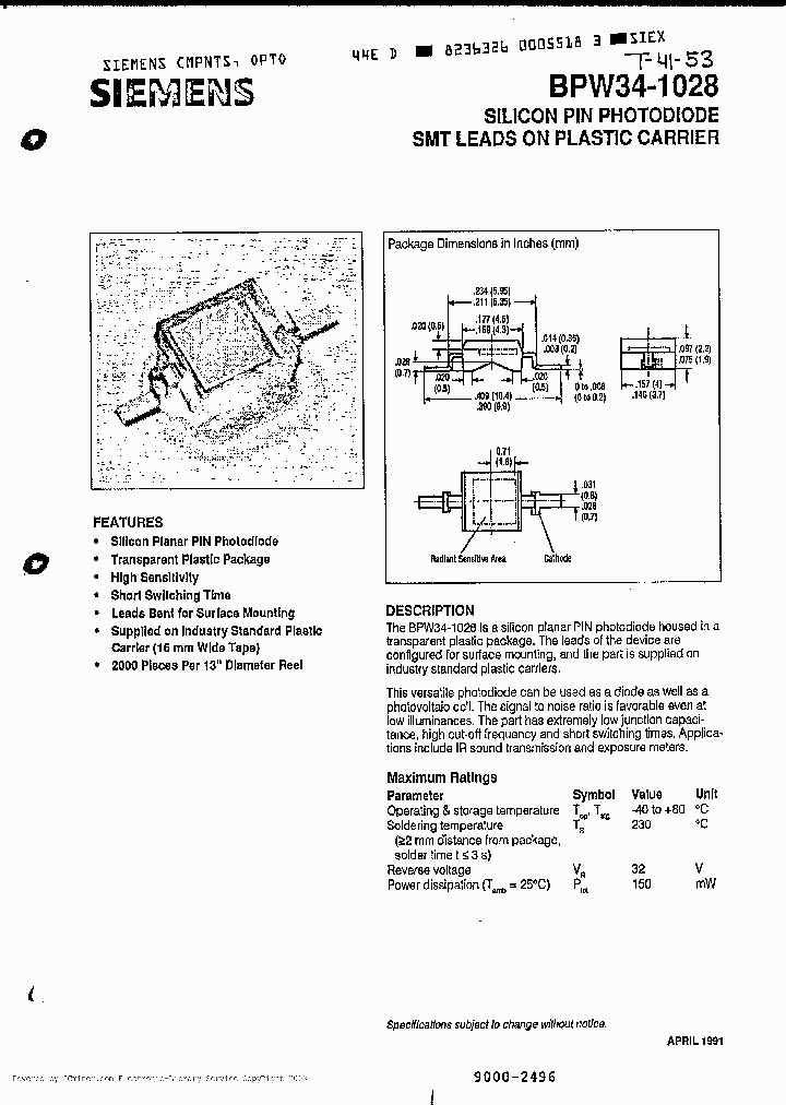 BPW34-1028_2487567.PDF Datasheet