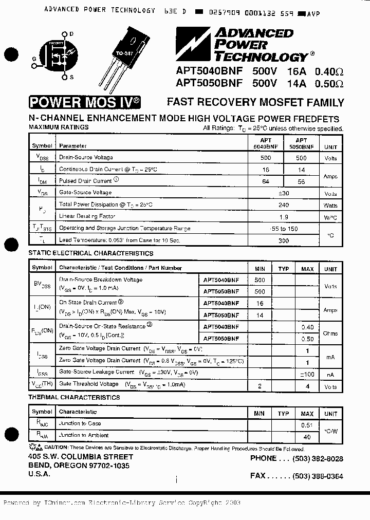 APT5040BNF_2490317.PDF Datasheet