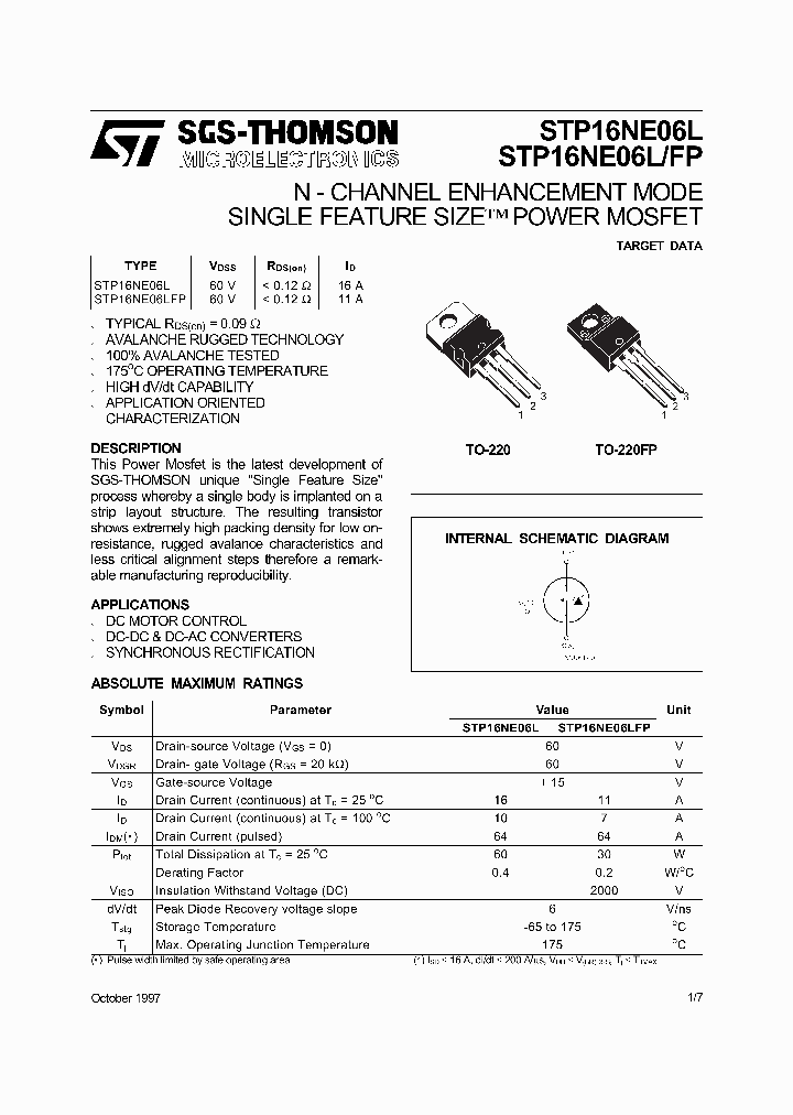 STP16NE06L_2491400.PDF Datasheet