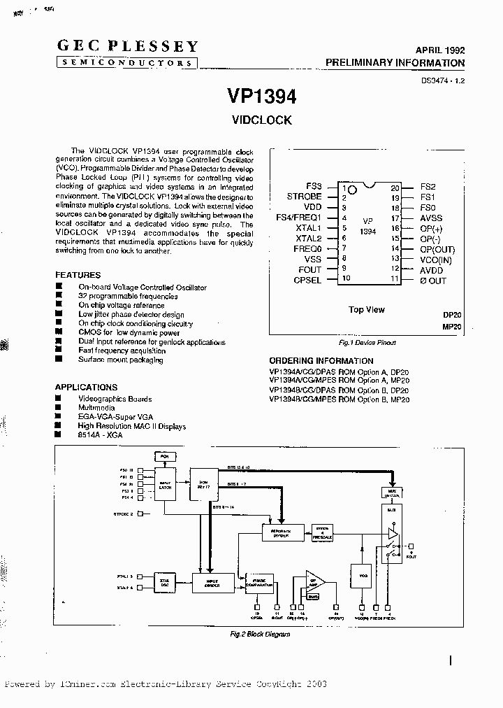 VP1394BCGMPES_2491018.PDF Datasheet