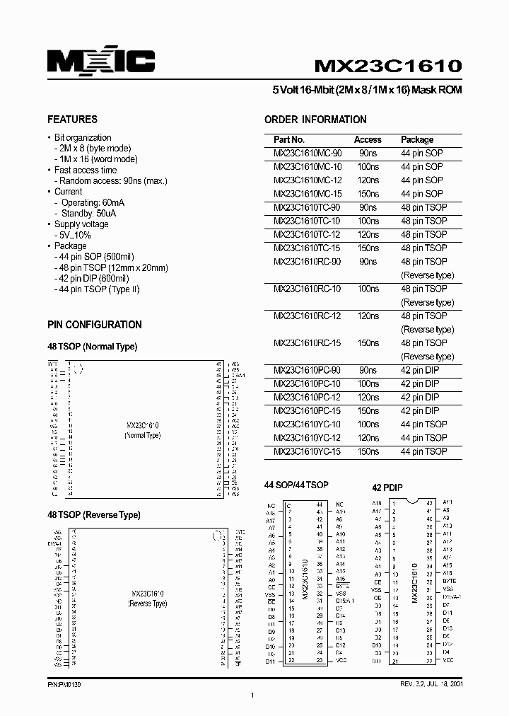 MX23C1610RC-90_2487511.PDF Datasheet