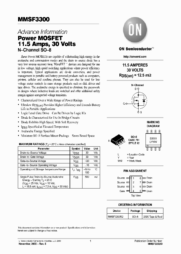 MMSF3300-D_2497569.PDF Datasheet