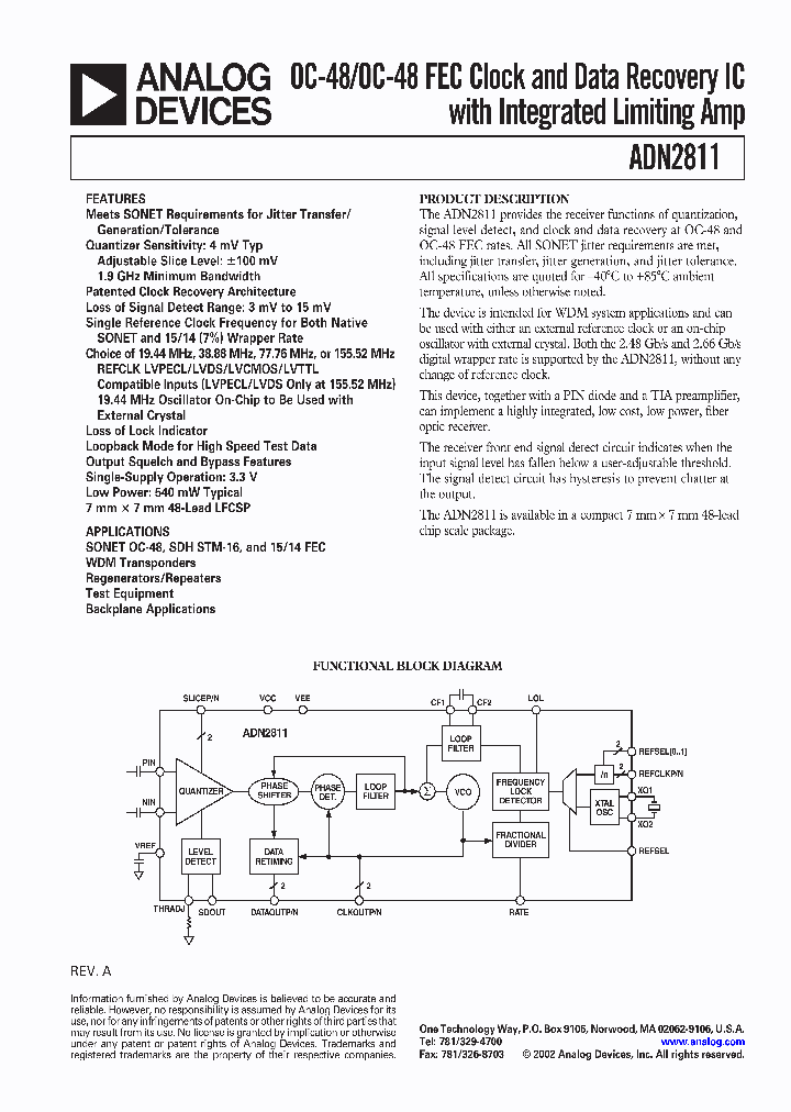 ADN2811ACP-CML_2496476.PDF Datasheet