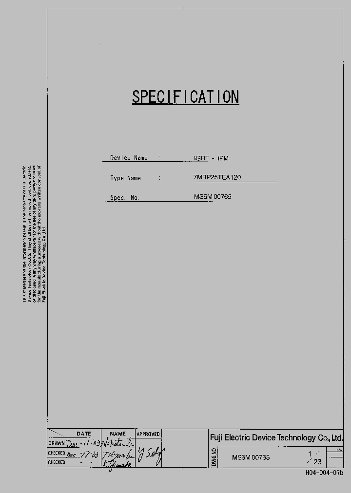 7MBP25TEA120_2500396.PDF Datasheet