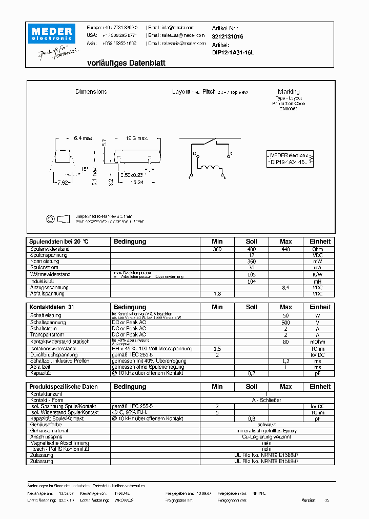DIP12-1A31-16LDE_2499713.PDF Datasheet