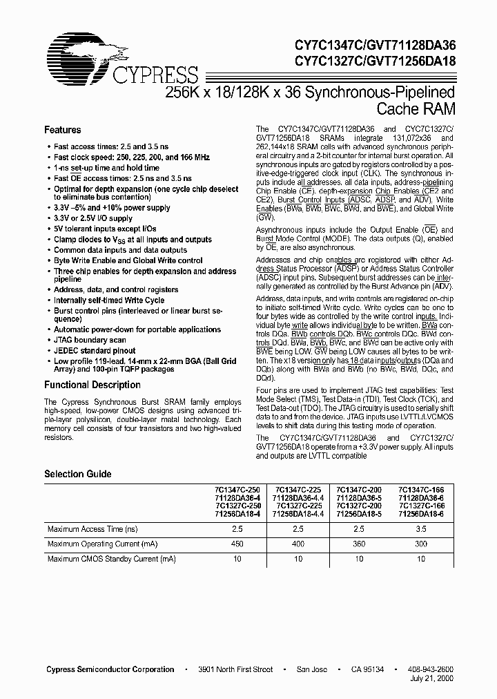 GVT71128DA36T-4_2500795.PDF Datasheet