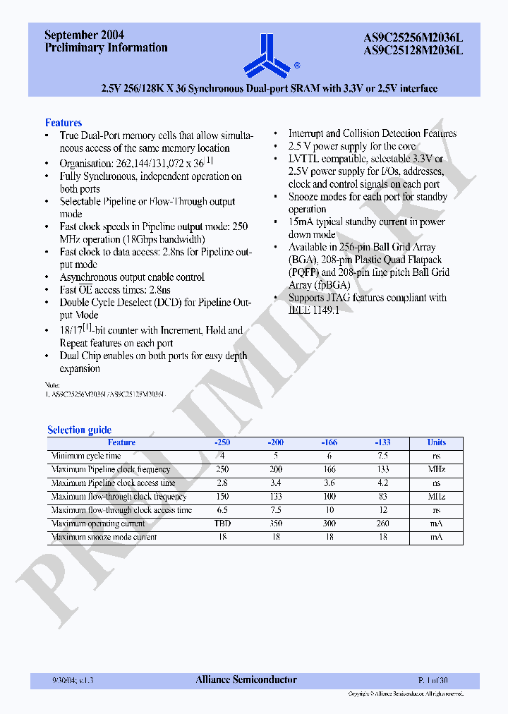 AS9C25128M2036L-250PI_2500328.PDF Datasheet