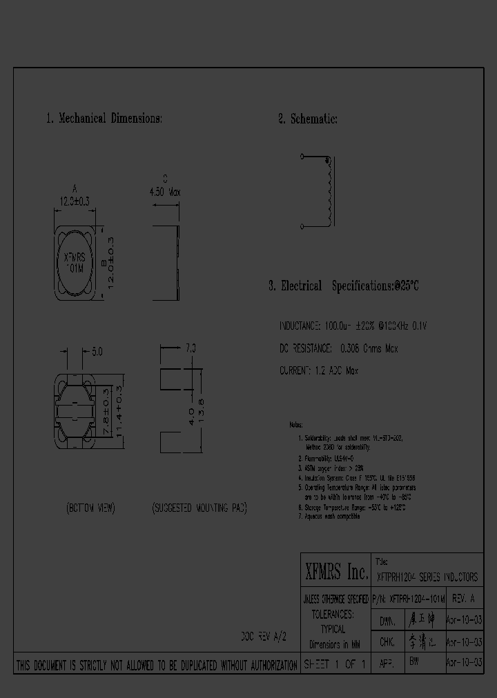 XFTPRH1204-101M_2499995.PDF Datasheet