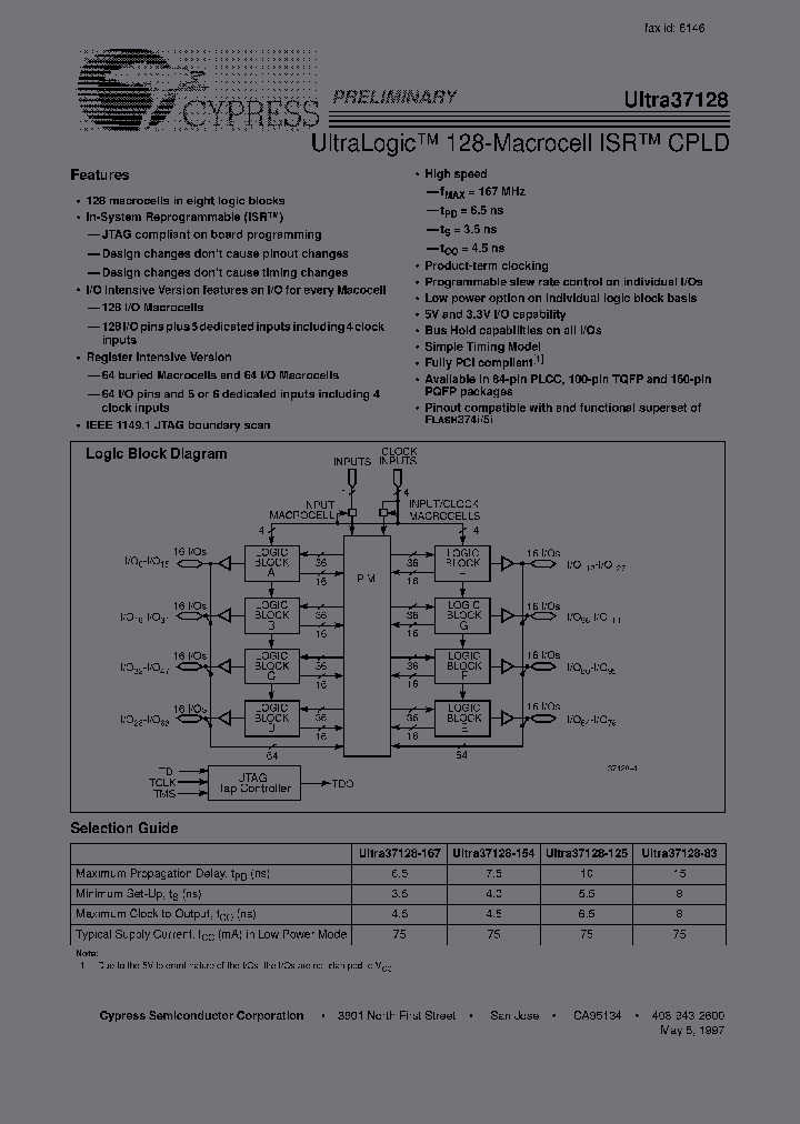 CY37128P160-83GMB_2503264.PDF Datasheet