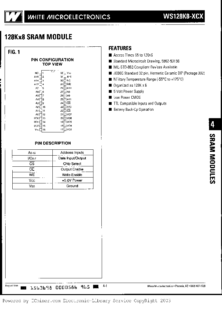 WS-128K8-120CC_2502914.PDF Datasheet