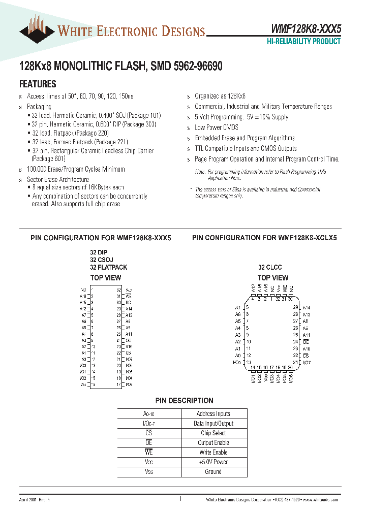 WMF128K8-120DEM5_2503297.PDF Datasheet