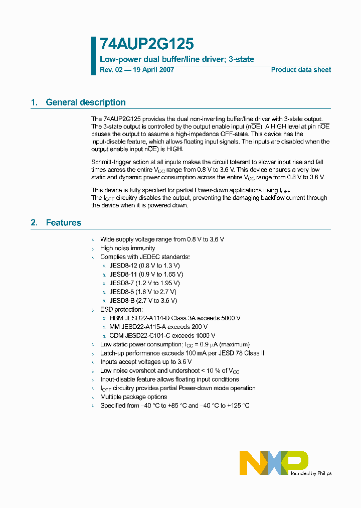 74AUP2G125GM_2501153.PDF Datasheet