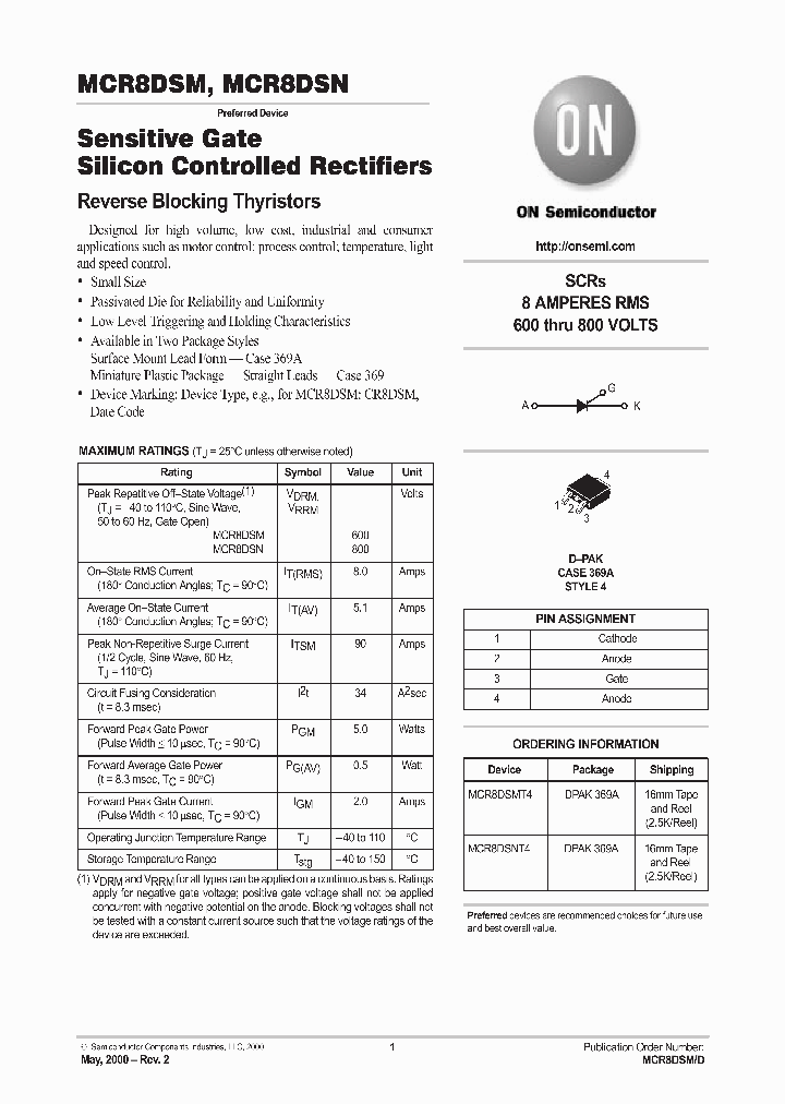 MCR8DSM-D_2508321.PDF Datasheet