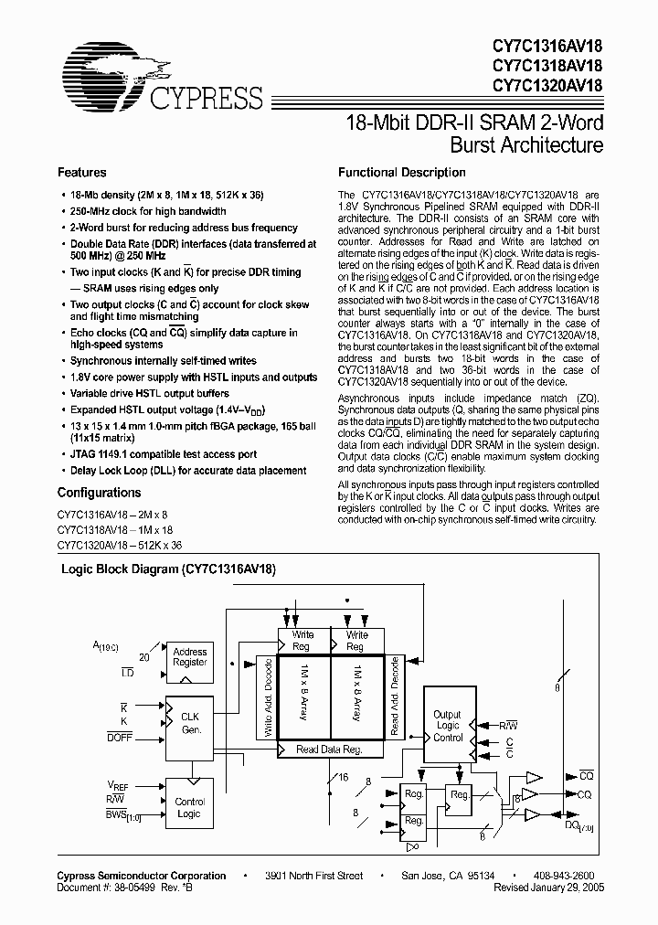 CY7C1320AV18-200BZC_2511202.PDF Datasheet