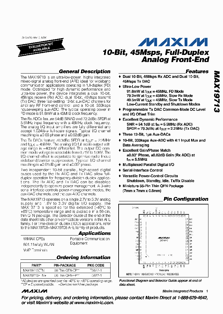 MAX19713ETN_2510038.PDF Datasheet