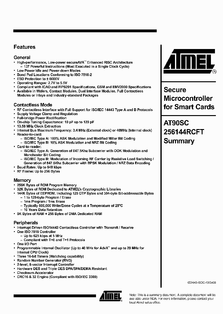 AT90SC256144RCFT_2518476.PDF Datasheet