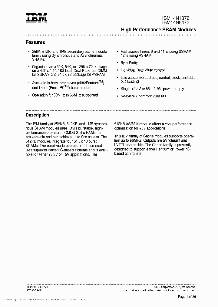IBM14N13722DPA-11_2518580.PDF Datasheet