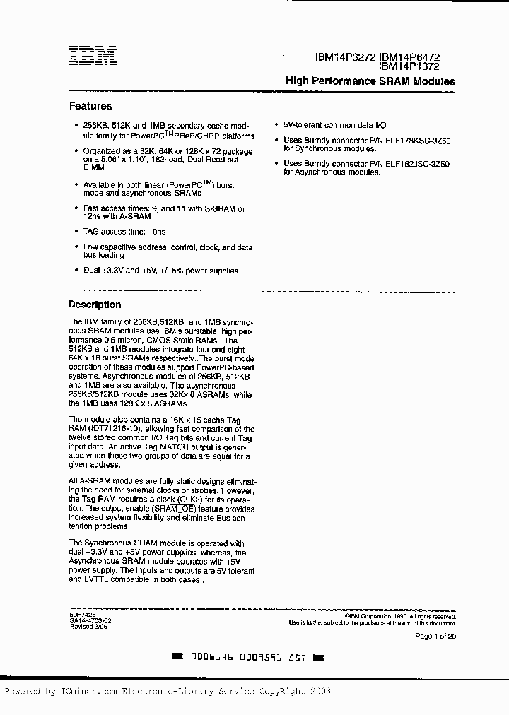 IBM14P13724DPA-9_2518641.PDF Datasheet